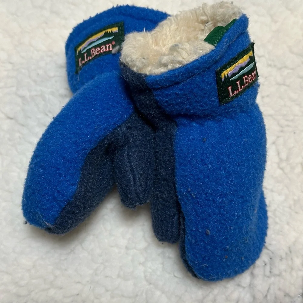 L.L.Bean Infants' & Toddlers’ Cold Buster Waterproof Mittens 6-12 Months Blue